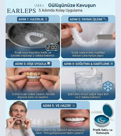 EARLEPS LuxeSmile Biyouyumlu Yeni Nesil Takma Dişler